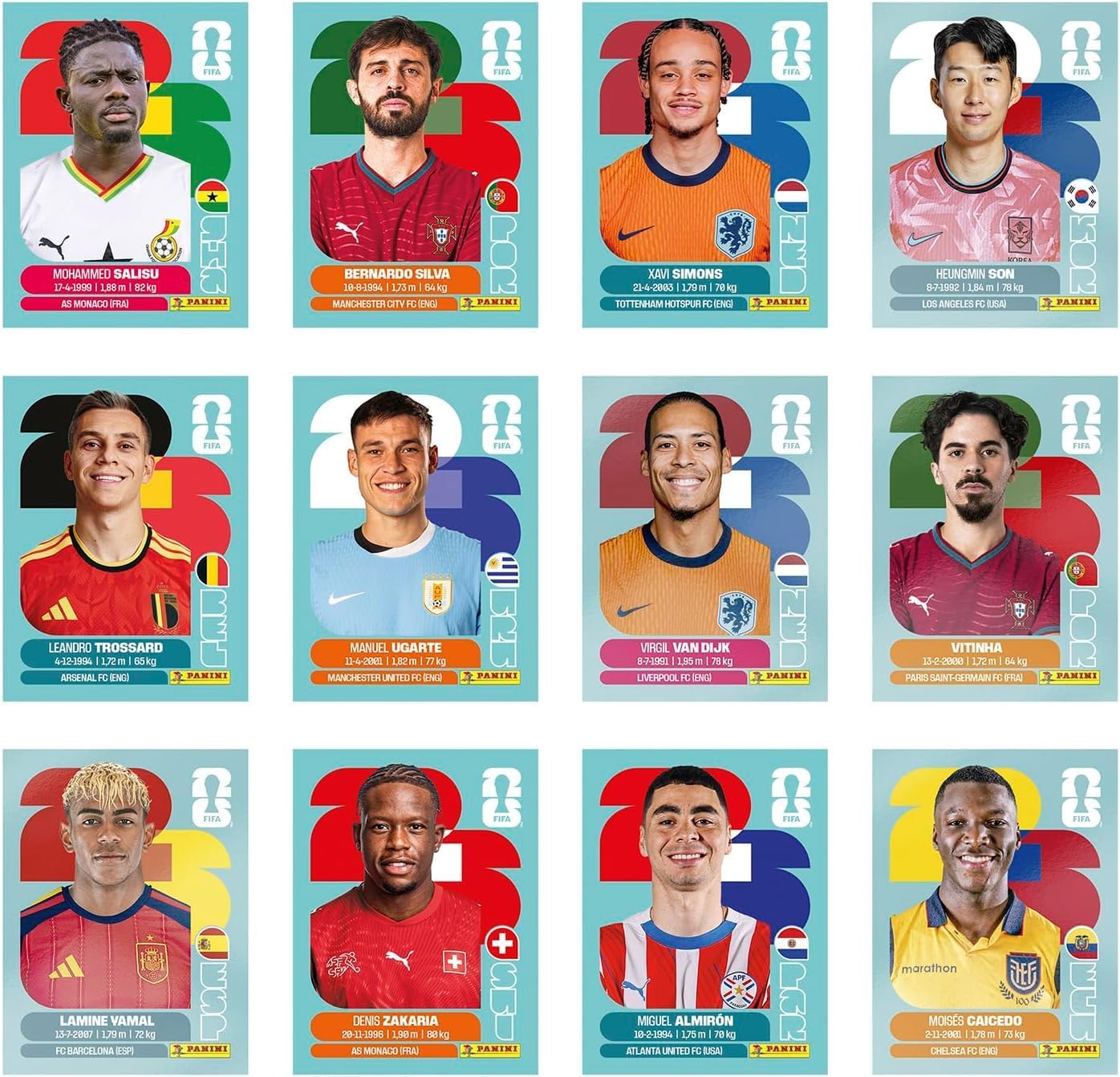Caja con 100 Sobres Panini — FIFA World Cup 2026